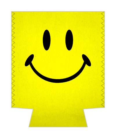 yellow smile face classic awesome fun stickers, magnet