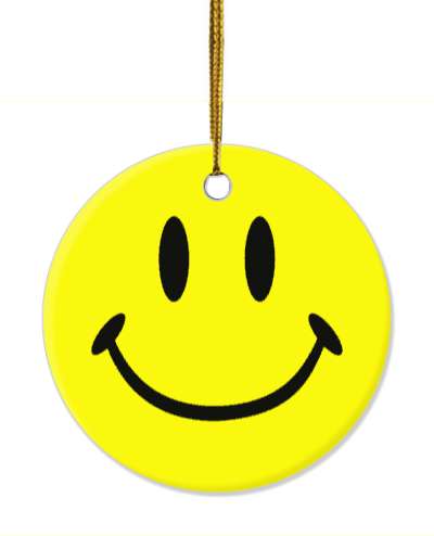 yellow smiley classic emoji yellow classic stickers, magnet