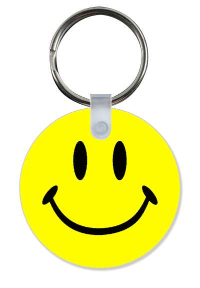 yellow smiley emoji bright classic stickers, magnet