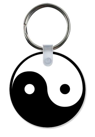 yin yang symbol zen stickers, magnet