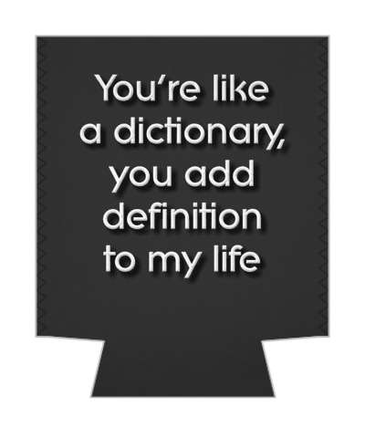 youre like a dictionary you add definition to my life pickup line stickers, magnet