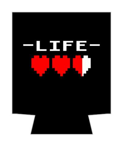 zelda life status hearts pixel stickers, magnet