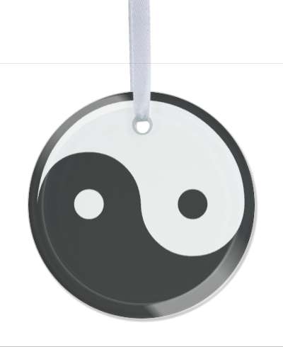 zen symbol yin yang stickers, magnet