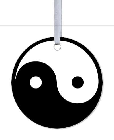 zen yin yang symbol stickers, magnet