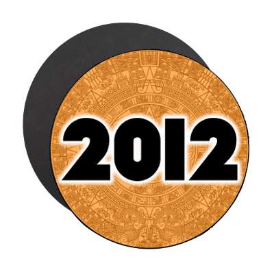 2012 orange aztec magnet