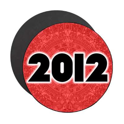 2012 red aztec magnet