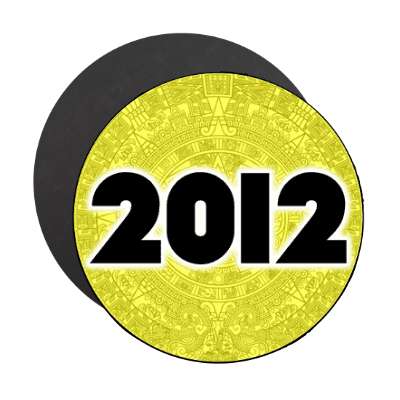 2012 yellow aztec magnet