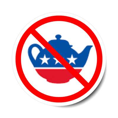 anti tea party anti tea party sticker