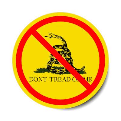 anti tea party red slash sticker