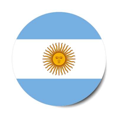 argentina argentinian flag country stickers, magnet