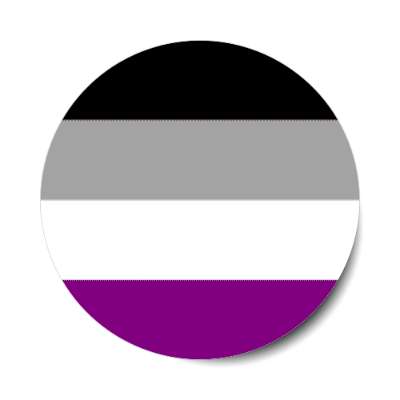 asexual pride flag sticker