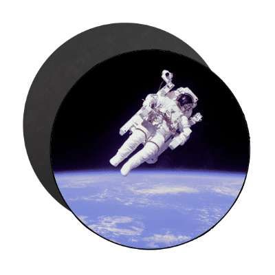 astronaut above earth magnet