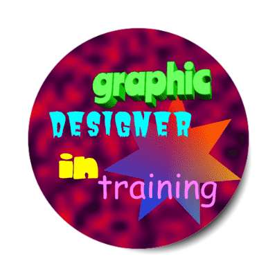 bad design graphic designer in training sticker