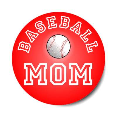 baseball mom sticker