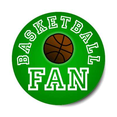 basketball fan sticker