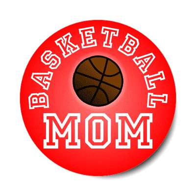 basketball mom sticker