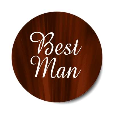 best man dark red curtains sticker