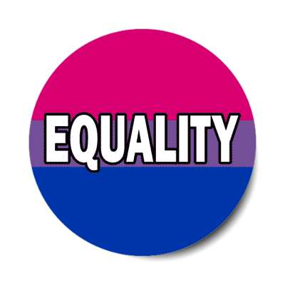 bisexual equality sticker