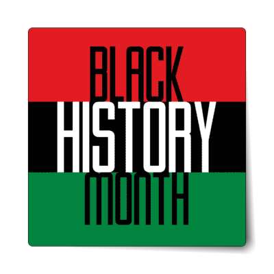 black history month sticker