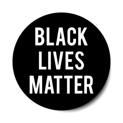 black lives matter bold sticker