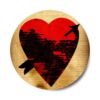 blackened heart sticker