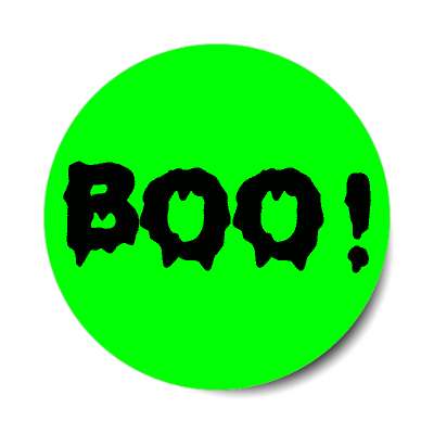 boo green sticker
