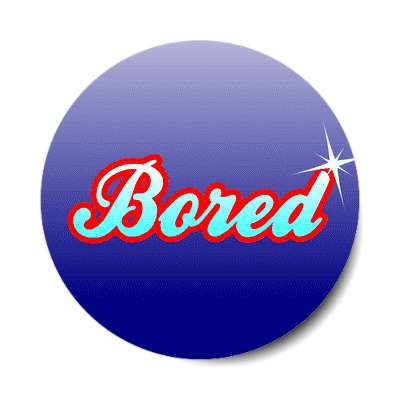 bored sticker