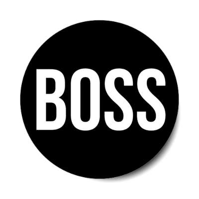 boss black stickers, magnet
