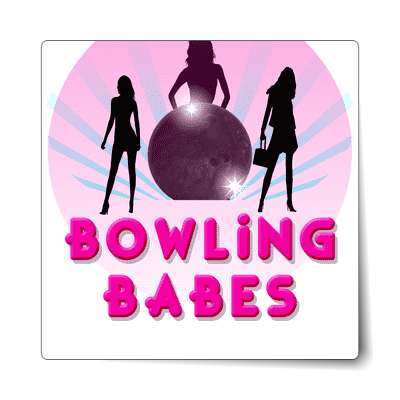 bowling babes sticker