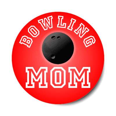 bowling mom sticker
