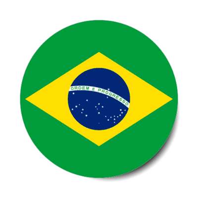 brazil brazilian flag country stickers, magnet
