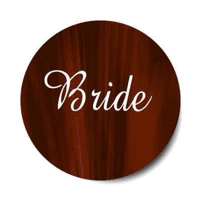 bride dark red curtains sticker