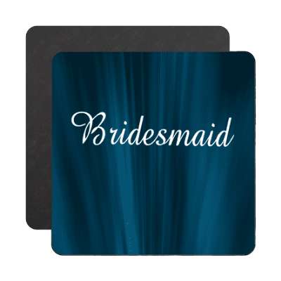 bridesmaid curtain dark blue magnet