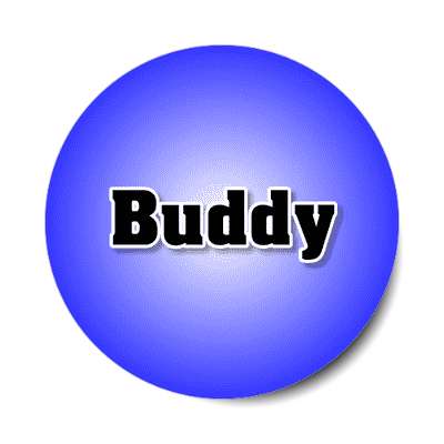 buddy male name blue sticker