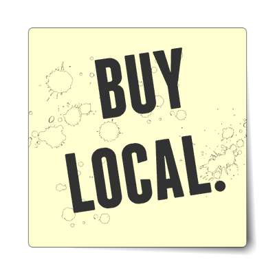 buy local modern cream sticker