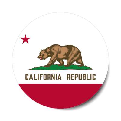california state flag usa stickers, magnet