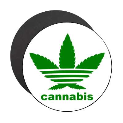 cannabis adidas magnet