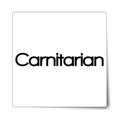 carnitarian sticker