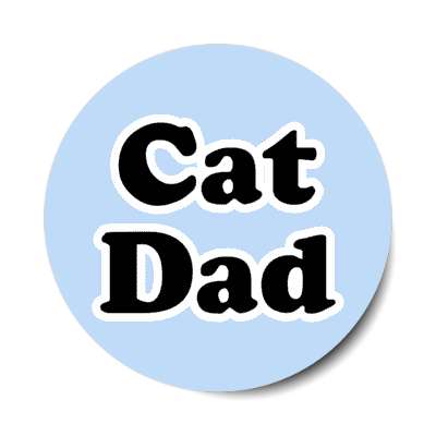 cat dad stickers, magnet