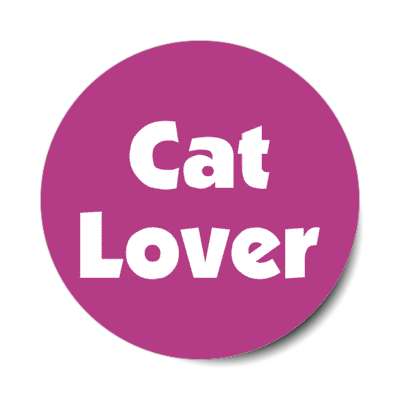 cat lover stickers, magnet