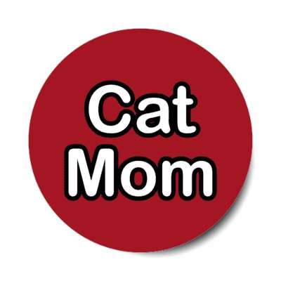 cat mom stickers, magnet