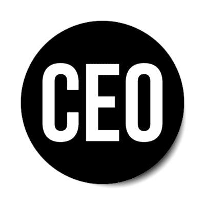 ceo black stickers, magnet