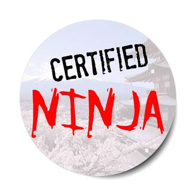certified ninja sticker