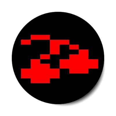 cherries 8bit pixel sticker