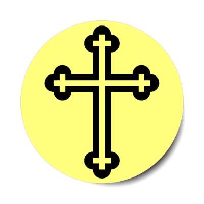 christian cross sticker