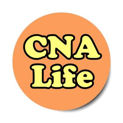 cna life peach stickers, magnet