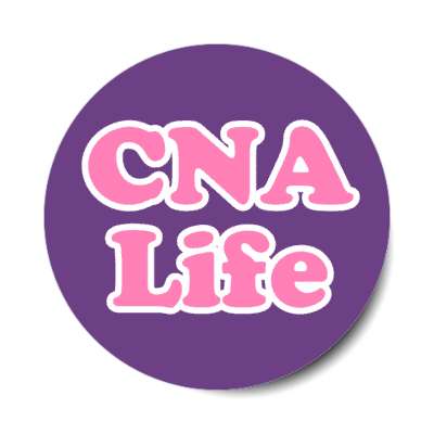cna life purple stickers, magnet