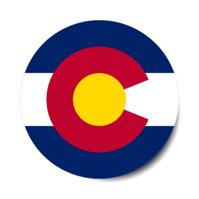 colorado state flag usa stickers, magnet