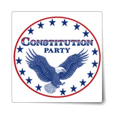 constitution party sticker
