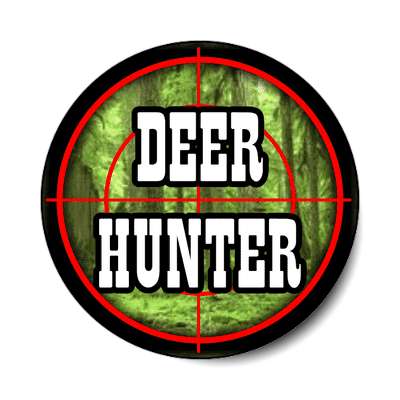 deer hunter target sticker